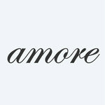 Design del tatuaggio semi-permanente Amore Script di INKON – illustrazione della parola Amore in calligrafia corsiva, 2 x 2 in (5x5cm), disponibile su inkon.co