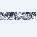 Design del tatuaggio semi-permanente Bracciale Onde Giapponesi di INKON – illustrazione dinamico, giapponese, bracciale, infrante, oceano, 2 x 9 in (5x23cm), disponibile su inkon.co